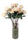 12PCS 27” Real Touch Peach Rose – 4” Diameter Artificial Flower
